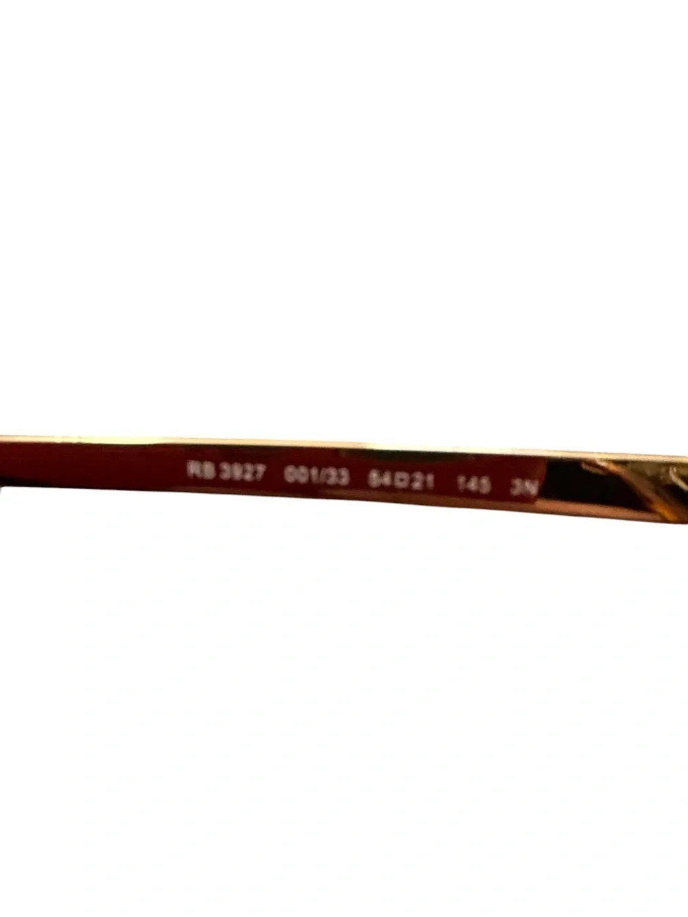 NWT A$AP Rocky Ray-Ban Polished Arista Gold Frame Brown Lens Sunglasses